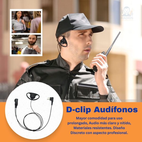 D-Shape Auriculares Profesionales con Micrófono PTT – Calidad Superior y Máxima Comodidad - Imagen 2