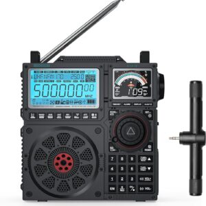 Radio de Onda Corta Raddy RF919 con Banda Meteorológica NOAA – Receptor de Banda Completa FM, AM, SW, VHF, UHF, Aérea, CB, WB y SSB