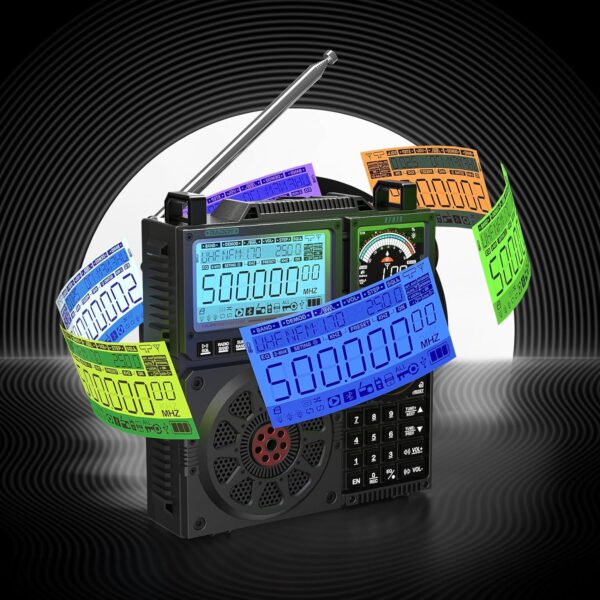 Radio de Onda Corta Raddy RF919 con Banda Meteorológica NOAA – Receptor de Banda Completa FM, AM, SW, VHF, UHF, Aérea, CB, WB y SSB - Imagen 6